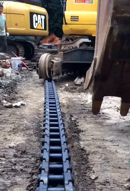 挖机国产机装链条视频,匠心独运，品质卓越